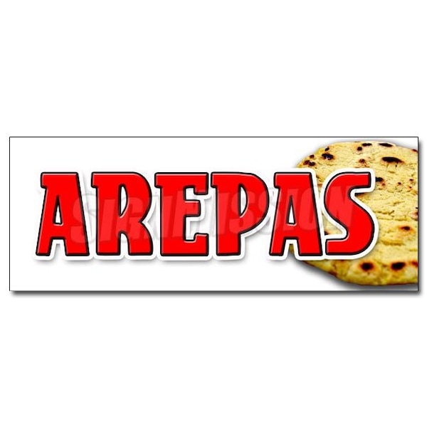 AREPAS DECAL sticker colombian venezuelan food cheese latin restaurant, D-36 Arepas